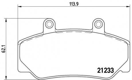 Тормозные колодки передние Volkswagen PHAETON 3.0/5.0/6.0 04.02- BREMBO P86 006