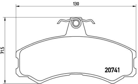 Фото автозапчасти тормозные колодки передние CHRYSLER CONCORDE, NEON, VISION, VOYAGER 01.94- BREMBO PA6 024