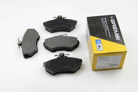 Фото автозапчастини гальмівні колодки перед. AUDI A4/SEAT CORDOBA/VW PASSAT 1.6-1.9DH 94-02 (TRW) BREMSI BP2674