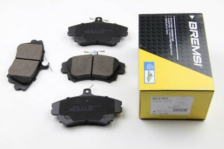 Фото автозапчастини гальмівні колодки перед. MITSUBISHI COLT/SMART FORFOUR/VOLVO S40 I/V40 95-12 (TRW) BREMSI BP2703 (фото 1)