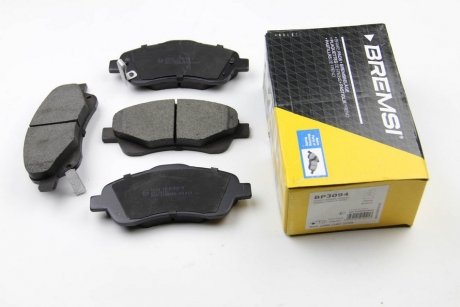 Фото автозапчасти тормозные колодки перед. Toyota Avensis 00-08 (bosch) BREMSI BP3094