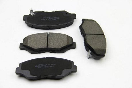 Фото автозапчасти тормозные колодки перед. Honda Accord 03-08/CR-V 01-06 (akebono) BREMSI BP3117