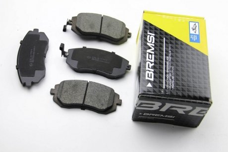 Фото автозапчасти тормозные колодки перед. Subaru Impreza 02-/Forester 02- (akebono) BREMSI BP3158