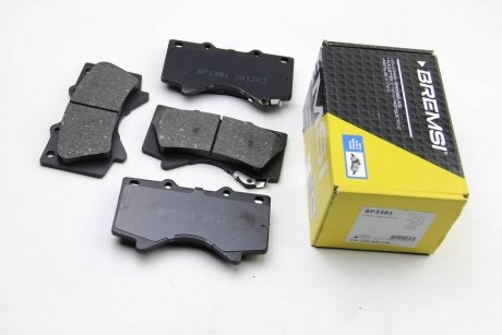 Фото автозапчасти тормозные колодки перед. Toyota Land Cruiser 08- (advics) BREMSI BP3381