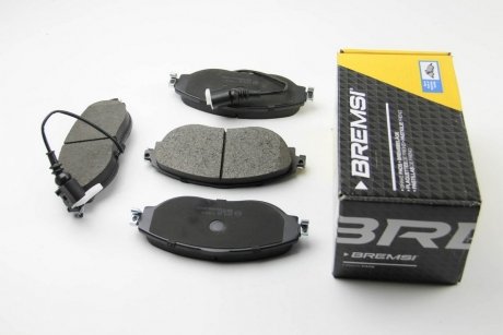 Фото автозапчасти тормозные колодки перед. VW Passat 10-/Skoda Octavia 12- (TRW) с датчиком BREMSI BP3474 (фото 1)