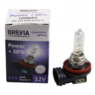Галогенова лампа H9 POWER +30% BREVIA 12090PC