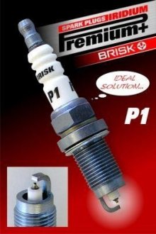 Свічки запалювання Iridium Premium+ P1 (1 шт.) BRISK 1619