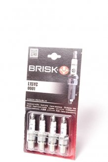Свічка запалювання SUPER ВАЗ 2101-12 8V (блістер) (0003#4) BRISK LR15YC-1