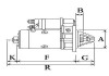 Фото автозапчастини стартер Perkins (1873A012) CARGO 110439 (фото 3)