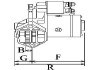 Фото автозапчастини стартер (12В, 2,1кВт) FORD MONDEO III, TRANSIT; JAGUAR X-TYPE I 2.0D/2.2D/2.4D 01.00-08.14 CARGO 112821 (фото 3)