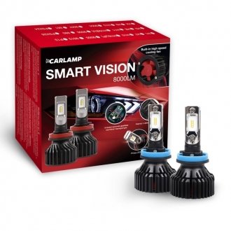 Світлодіодні автолампи H11 Smart Vision Led для авто 8000 Lm 6500 K Carlamp SM11