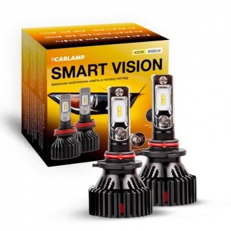 Світлодіодні автолампи HB3 Smart Vision Led для авто 8000 Lm 4000 K Carlamp SM9005Y