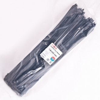 Хомути пластикові 7,6x450 мм Чорні CarLife BL7.6x450