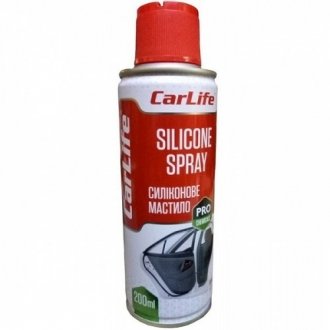 Фото автозапчасти силиконовая смазка 200 мл SILICONE SPRAY CarLife CF200 (фото 1)