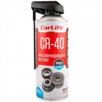 Мультифункціональна олія MULTIFUNCTIONAL LUBRICANT CR-40 Professional, 450ml (24шт/уп) CarLife CF453