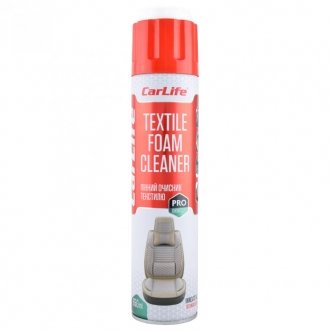 Пінний очистник текстилю, TEXTILE FOAM CLEANER, 650ml CarLife CF651