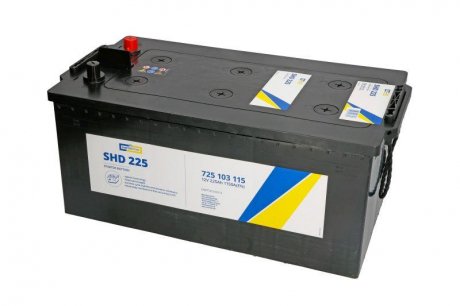 Акумулятор 12V 225Ah/1150A ULTRA POWER (L+ стандартний полюс) 518x276x242 B00 - без опори (стартер) CARTECHNIC CART725103115 (фото 1)