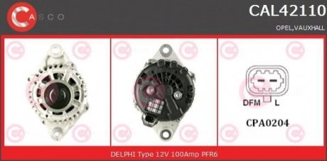 Фото автозапчасти alternator 12v 100a CASCO CAL42110AS