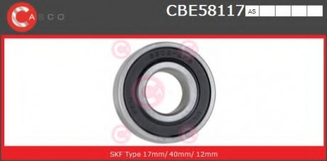 Фото автозапчасти подшипник CASCO CBE58117AS