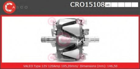 Ротор CASCO CRO15108AS (фото 1)