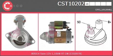 Фото автозапчастини стартер CASCO CST10202AS