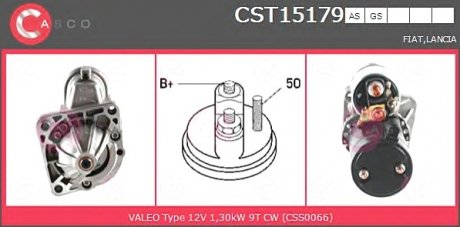 Фото автозапчасти стартер CASCO CST15179AS