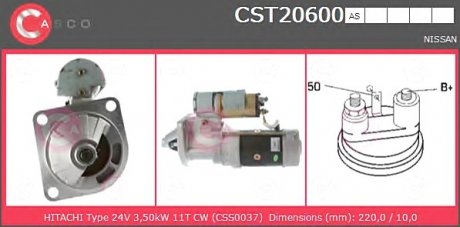 Фото автозапчастини стартер CASCO CST20600AS