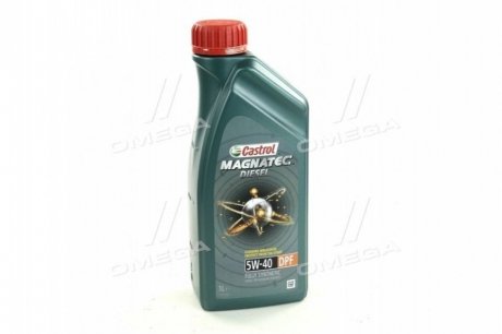 Фото автозапчасти масло моторное. Magnatec Diesel 5w-40 DPF (Канистра 1л) CASTROL 156EDC