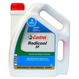 Фото автозапчастини антифриз Radicool SF (G12+) (Каністра 3л) CASTROL 15A3F5 (фото 1)