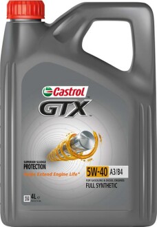 Фото автозапчастини моторна олива GTX 5W-40 A3/B4 / 4л. / CASTROL 15ECA6