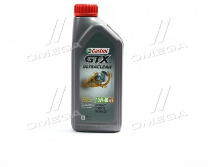 Фото автозапчастини моторна олива GTX ULTRACLEAN / 10W40 / 1л. /(ACEA A3/B4) CASTROL 15F120