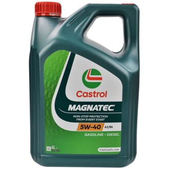 Фото автозапчасти масло моторное MAGNATEC A3/B4 5w40 (Англия,) 4л. CASTROL 5W40 M A3/B4 4L