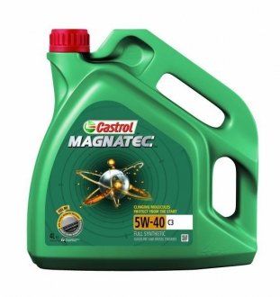 Фото автозапчастини олива двигуна Magnatec C3 (4L +) SAE 5W40 CASTROL MAGNATEC 5W40 C3 4L