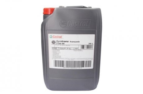 Фото автозапчастини трансмісійна олива Syntrans (20L +) SAE 75W90 API GL-4+; Volkswagen 501.50 CASTROL SYNTRANS TRANS.75W90 20L