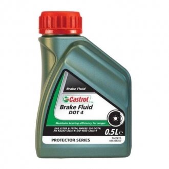 Brake Fluid DOT 4 0,5л CASTROL U7-CBFDT4-15X.5 (фото 1)