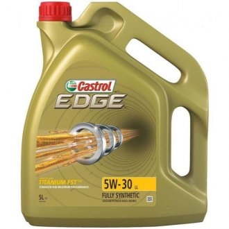 Моторное масло Edge (5L +) SAE 5W30; ACEA C3; MB 229.31; MB 229.51; PORSCHE C30; VW 504.00; VW 507.00 CASTROL UR-EDG53L-4X5L (фото 1)