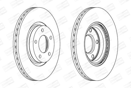 Фото автозапчасти диск гальмівний CHAMPION 562635