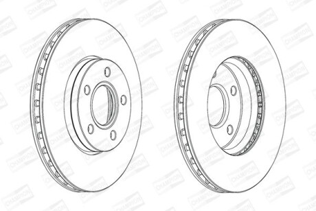 Фото автозапчастини диск гальмівний CHAMPION 562752