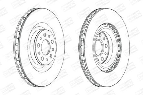 Фото автозапчасти диск гальмівний CHAMPION 562760