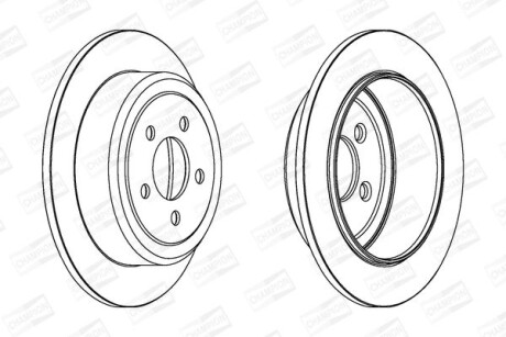 Фото автозапчасти гальмівний диск CHAMPION 562917