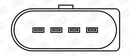 Фото автозапчасти катушка зажигания AUDI A1, A3, A4 ALLROAD B8, A4 B6, A4 B7, A4 B8, A5, A6 C6, A6 C7, A8 D4, Q3, Q5, R8, R8 SPYDER, TT; LAMBORGHINI GALLARDO, GALLARDO SPYDER; SEAT ALHAMBRA, ALTEA 1.8-5.2 05.03- CHAMPION BAEA033E (фото 1)