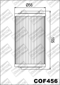 Фото автозапчасти фільтр масляний CHAMPION COF456