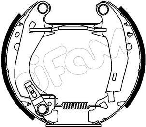 Фото автозапчасти peugeot гальмівні колодки (барабан) 205, 309 CIFAM 151-009