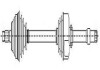 Фото автозапчасти citroen піввісь прав. з abs l=872mm 25/24 зуб. xsara break 2.0 hdi 109 01-05, zx break 1.9 td 93-97 CIFAM 655-137 (фото 1)