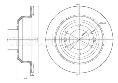 Фото автозапчасти hyundai диск тормозной задний h-1 08- CIFAM 800-1556