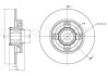 Фото автозапчасти citroen диск тормозной задн с ступицой (c подш, с кольцом abs) citroen c3,c4 peugeot 207,307 (249*9*30) CIFAM 800-878 (фото 1)