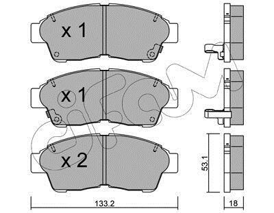 Фото автозапчастини toyota гальмівні колодки передн. camry,carina e,corolla 92- CIFAM 822-149-0