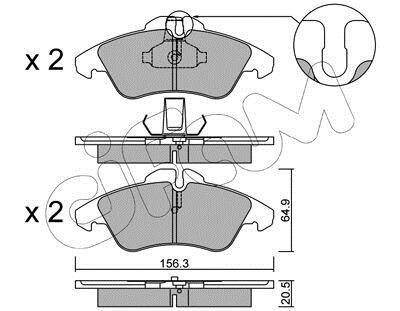 Фото автозапчасти колодки тормозные дисковые MB SPRINTER 2-t, VW LT 28-35 передн. CIFAM 822-256-0