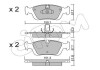 Фото автозапчасти bmw гальмівні колодки передн. 3 (e46), z3 roadster (e36), z4 roadster (e85) CIFAM 822-312-0 (фото 1)