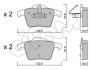 Фото автозапчастини volvo гальмівні колодки задні xc90 02- CIFAM 822-688-0 (фото 1)